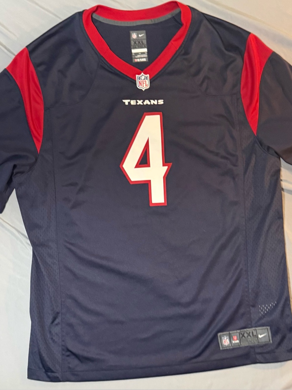 Houston Texans Deshaun Watson #4 Jersey NFL Football XXL On Field Nike
